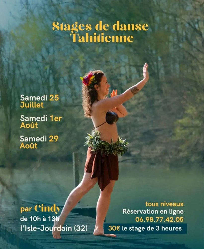 Affiche STAGE DE DANSE TAHITIENNE